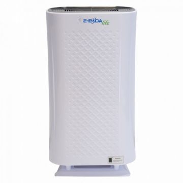 Purificator aer Air Clean 200 E-boda, 45 W, 3 viteze, 60.8 x 20.5 x 37 cm, afisaj LED, HEPA, maxim 90 mp, Alb