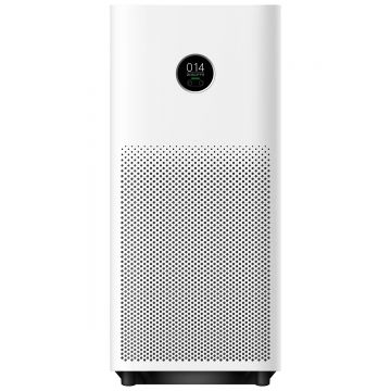 Purificator aer Xiaomi Smart Air Purifier 4, PCARD 400 m3/h, MI Home, Display OLED, Mod Noapte, Alb