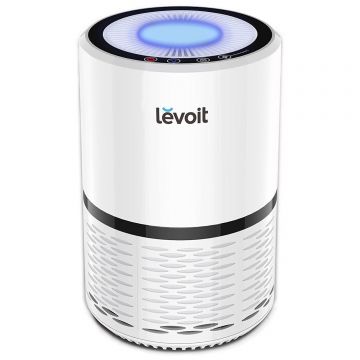 Purificator de aer Levoit LV-H132, Filtru True HEPA, Filtrare 99.97%, 100% Ozon free, 15m², Touch screen, Set filtre rezerva