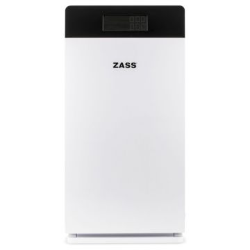 Purificator de aer multifunctional Zass, 73 W, 40 mp, filtru HEPA, LED, 3 moduri functionare, functie sleep