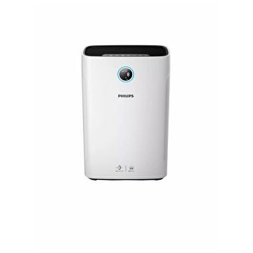 Purificator si umidificator de aer 2 in 1 Philips AC3829/10, 310 m3/h, 600 ml/h, 37 m2, Alb