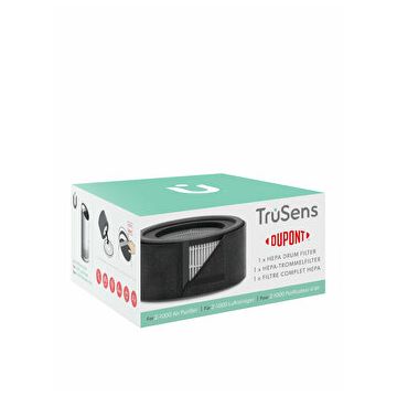 Rezerva filtru Leitz DuPont LTS-2415104, HEPA 2 in 1, pentru purificator TruSens Z-1000, Negru