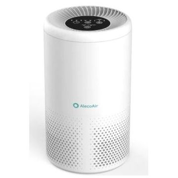 Purificator AlecoAir P15, Wi-Fi, Lampa UV, Filtru HEPA si Carbon, Ionizare, Telecomanda, Alb Purificator de aer AlecoAir P15, Filtru HEPA si carbon, Acoperire pana la 15 mp, 80 mc/h, Nivel zgomot 63 dB (Alb)