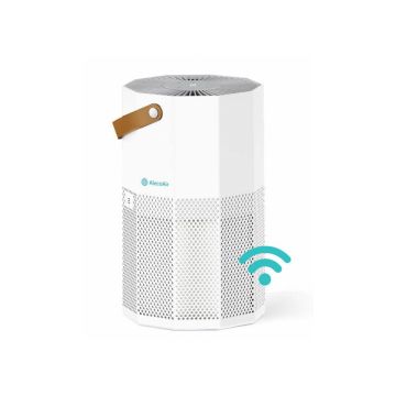 Purificator de aer AlecoAir P50 ROUBIQ White, Wi-Fi, Lampa UV-C, Filtru True HEPA si Carbune Activ, Ionizare, PM 2.5