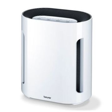 Purificator de aer Beurer LR 210, 60W, 26 m², CADR 100 m³/h, Filtrare 3 straturi, HEPA H13, Ionizare Timer, Alb