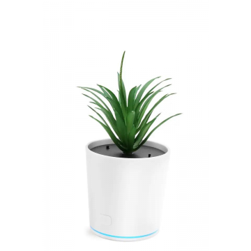 Purificator de Aer, In Forma de Planta Agave Americana, pentru Casa/Birou si Masina, Incarcare USB, LED 360 de grade, Silentios, Alb/Verde