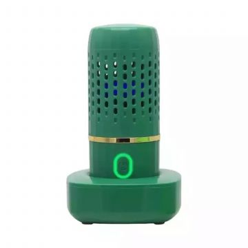 Purificator profesional portabil,GREEN , tip capsula, Automat, pentru Sterilizarea, Dezinfectarea si Curatarea alimentelor, a Fructelor, Legumelor, a Carnii, Rezistent la apa, incarcare Wireless, Verde