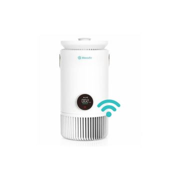 Purificator si umidificator AlecoAir PU50 Nuo, WiFi, Capacitate umidificare 600 ml/h, True HEPA, Lampa UV-c, Ionizare, PM 2.5