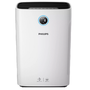 Purificator Si Umidificator De Aer 2 In 1 Philips, Afisaj Calitate, 3 Moduri Automate Cu Motor Cc, Functie Cronometru, Senzor Pm2.5, Lungime Cablu 1.8 M, Panou Tactil, Alb