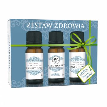 Set uleiuri esentiale Health Optima Natura 3 buc x 10 ml pentru o sanatate mai buna