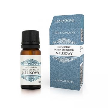 Ulei esential de Melissa (Roinita) Optima Natura 10 ml pentru oboseala fizica si psihica, infectii fungice, piele iritata