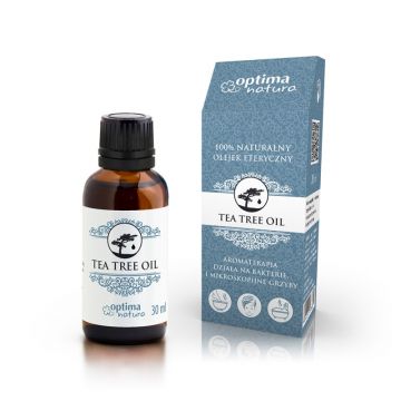 Ulei esential de Tea Tree (Arbore de ceai) Optima Natura 30 ml pentru infectii fungice, acnee, negi